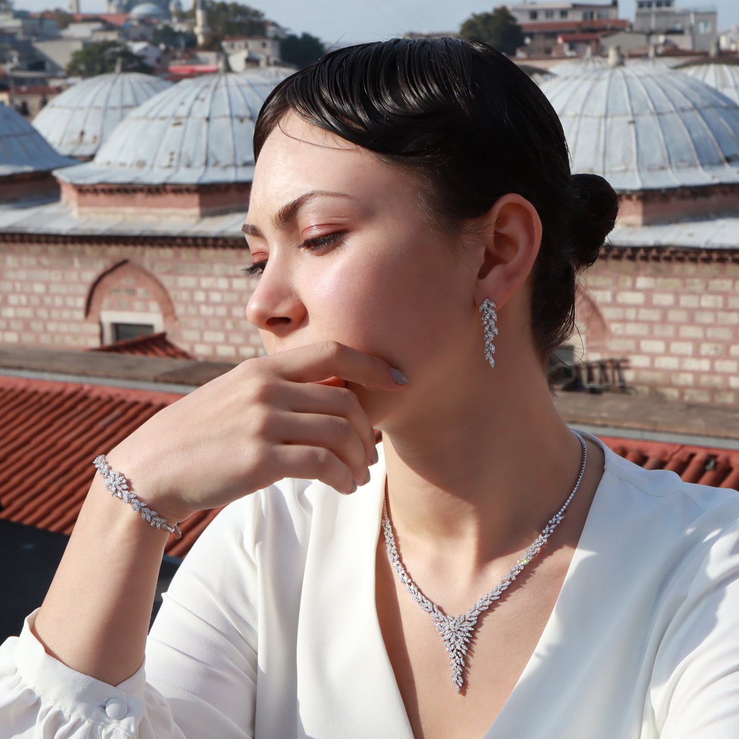 Şık Tasarım Pırlanta Set