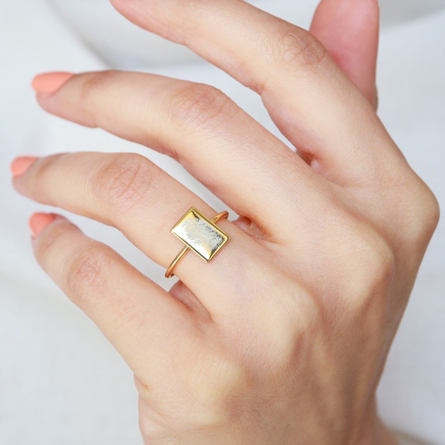 Kişiselleştirilmiş Parmak İzli Yüzük