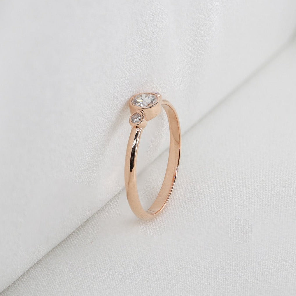 0,25ct Pırlanta Taşlı Vintage Yüzük