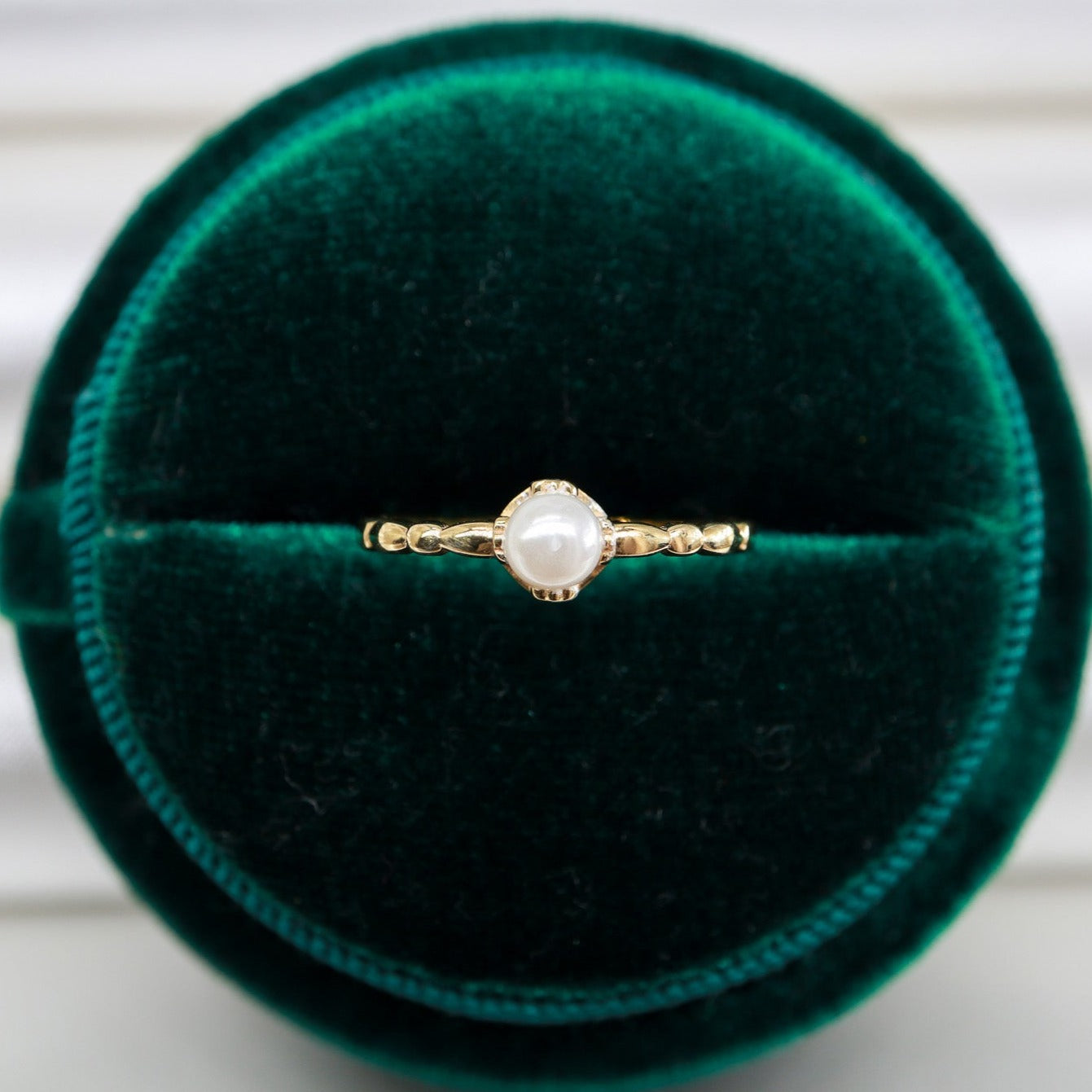 İncili Minimal Yüzük