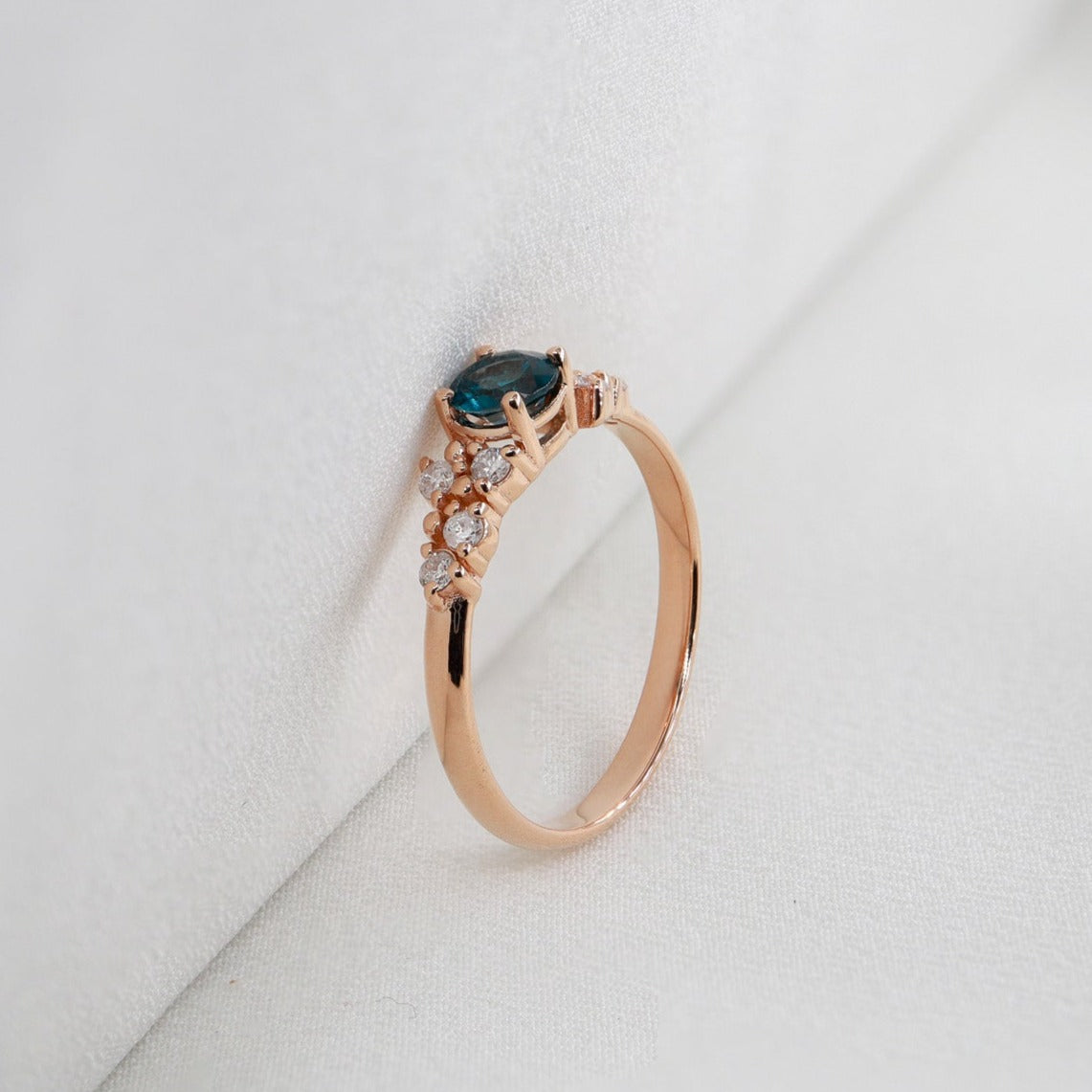 Safir & Pırlanta Vintage Yüzük