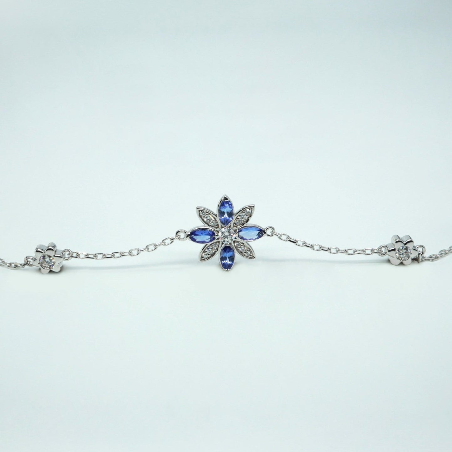 Lotus Çiçeği Tanzanit & Pırlanta Bileklik