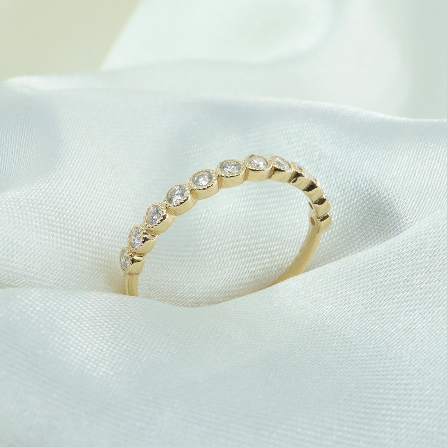 Minimal Vintage Yarım Tur Yüzük