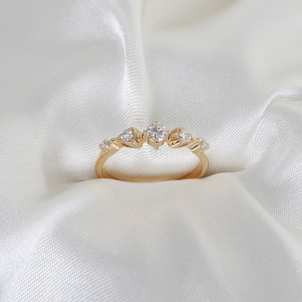 0,25ct Vintage Minimal Pırlanta Yüzük