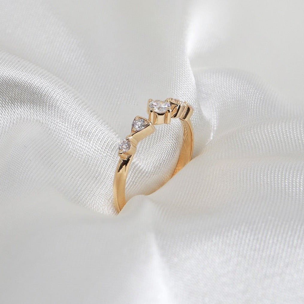 0,25ct Vintage Minimal Pırlanta Yüzük