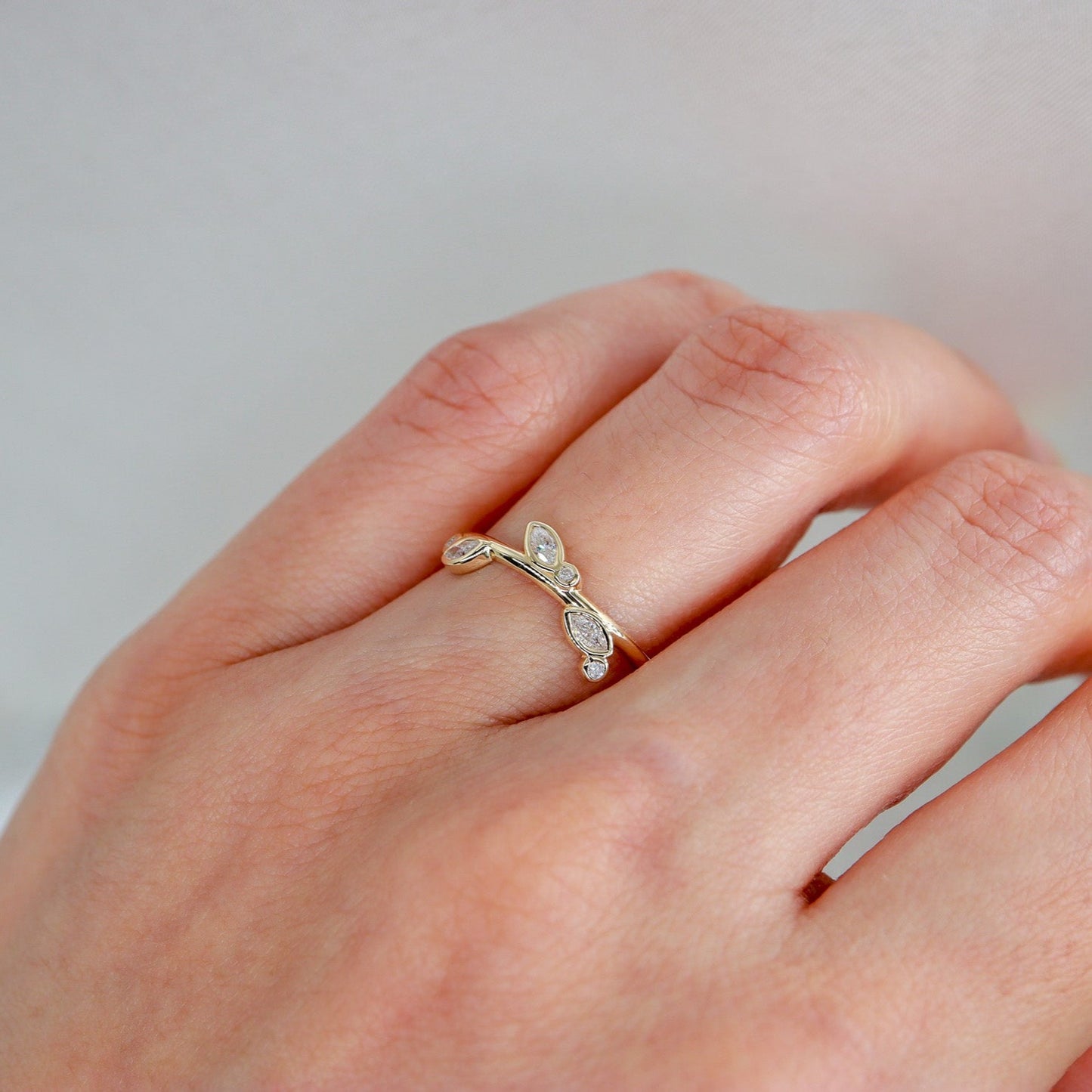 Vintage Markiz Pırlanta Yüzük