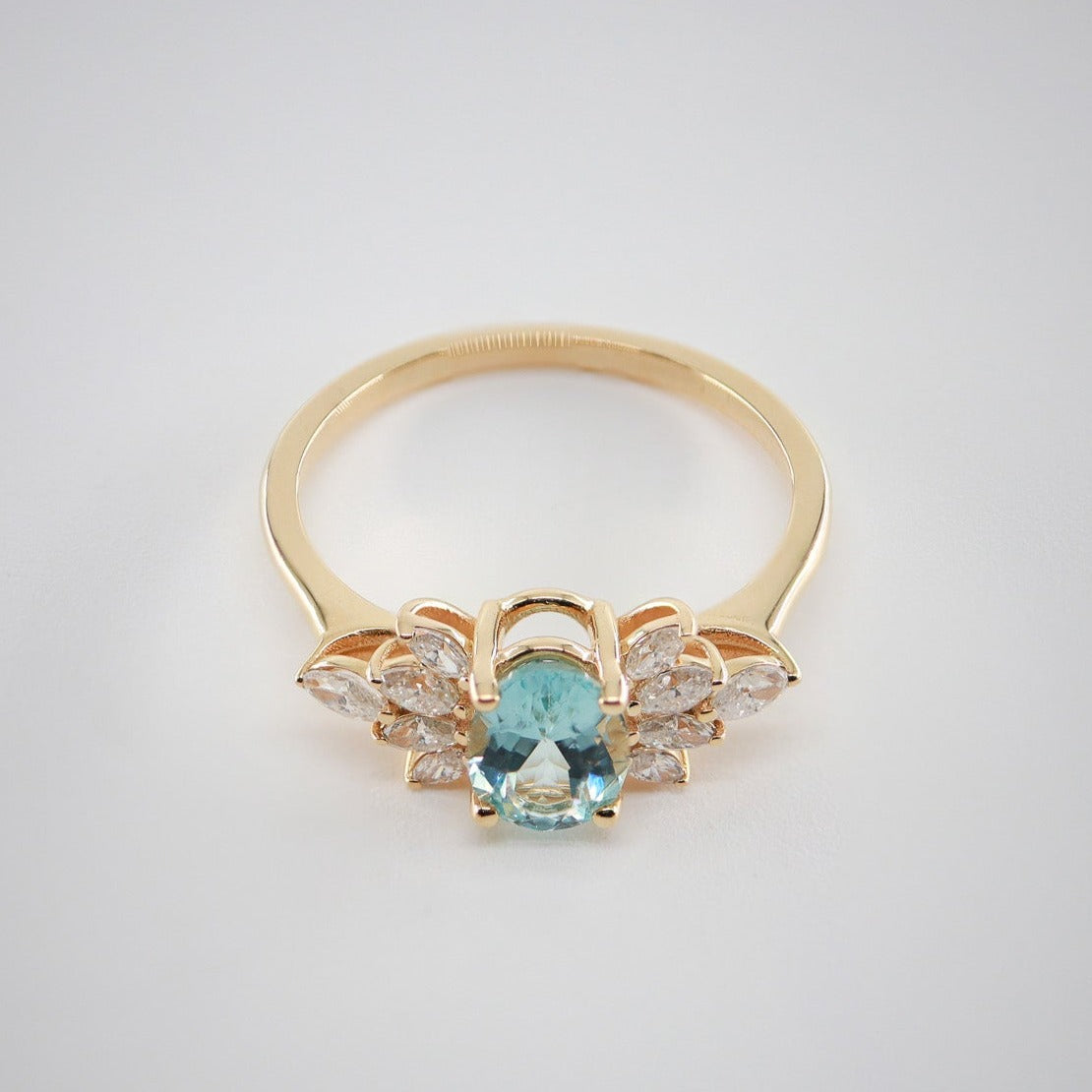 Oval Akuamarin & Markiz Pırlanta