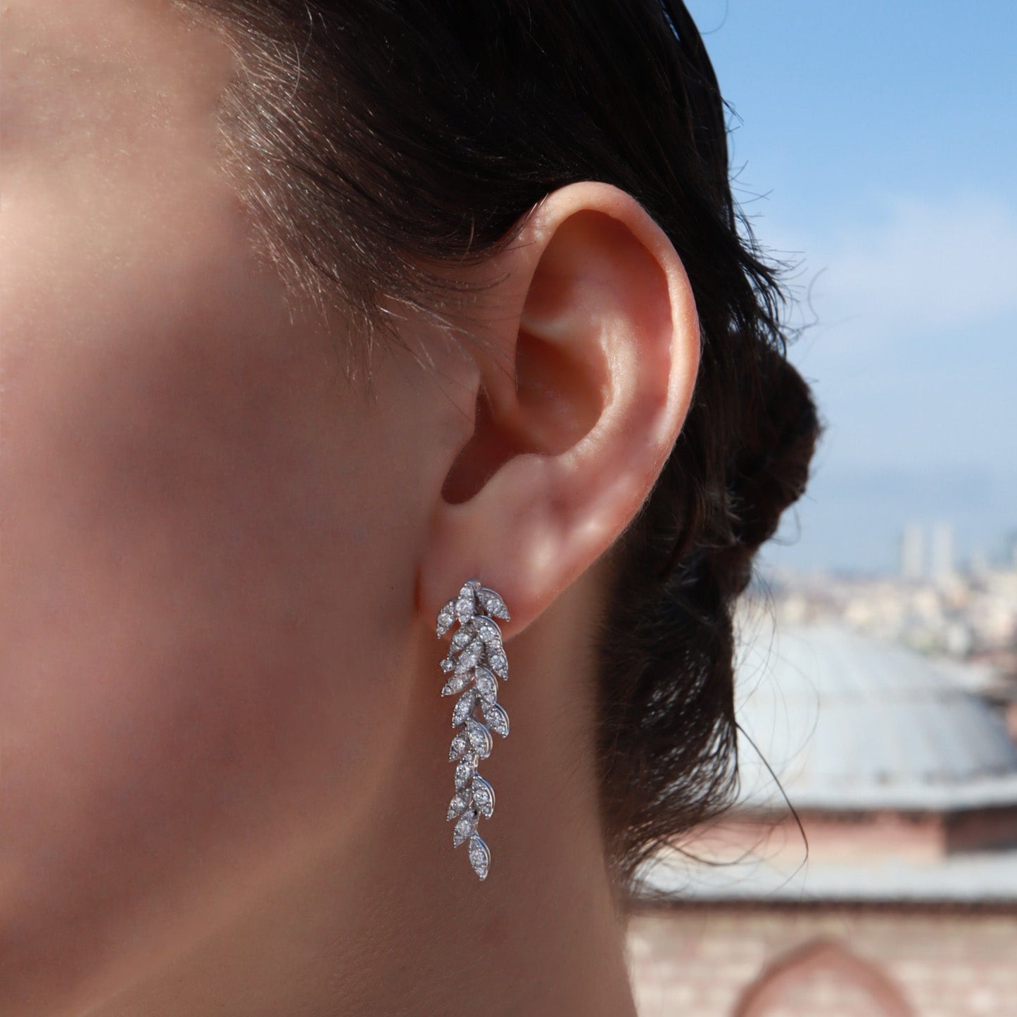 1,10ct Pırlanta Küpe