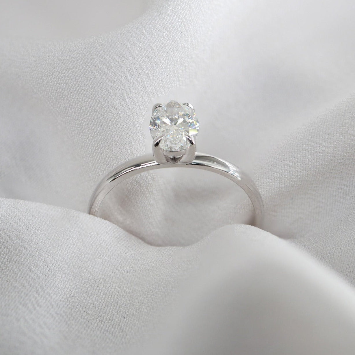 0,50ct Oval Taşlı Tektaş