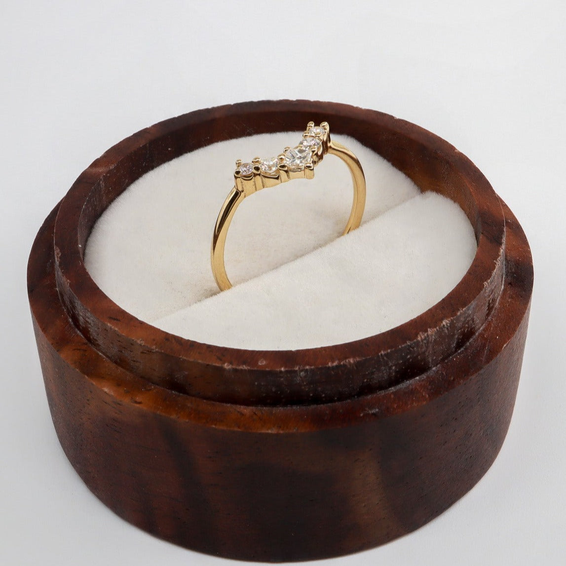 Vintage Pırlanta Taşlı Yüzük