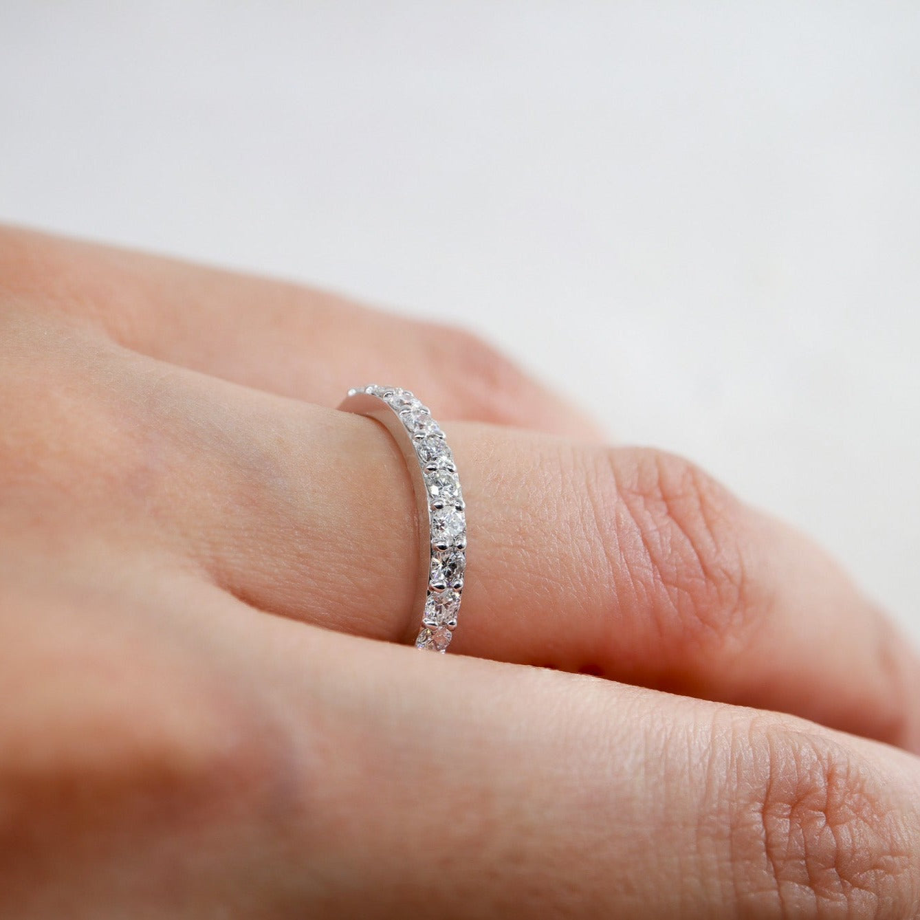 Yarım Tur Pırlanta Yüzük