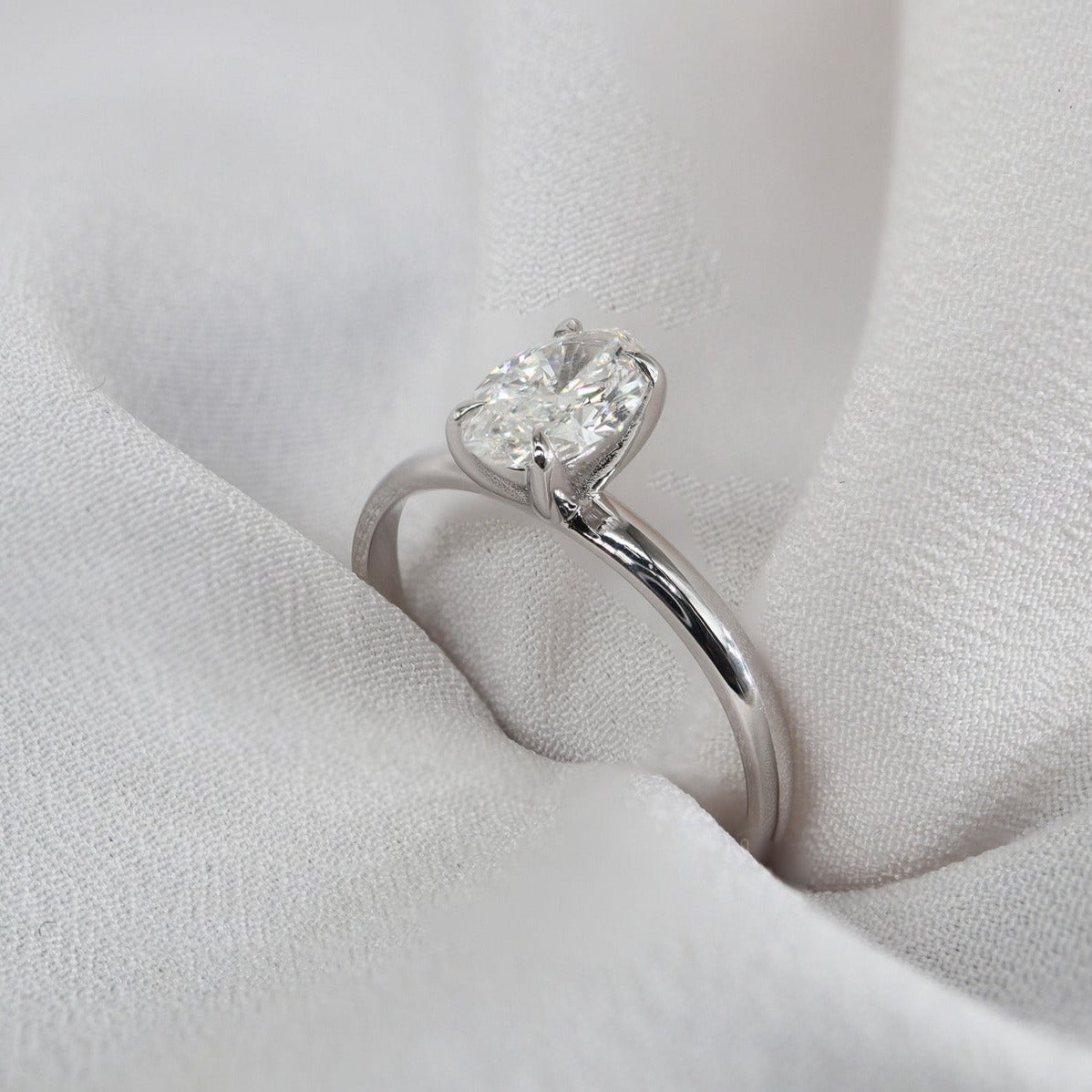 0,50ct Oval Taşlı Tektaş