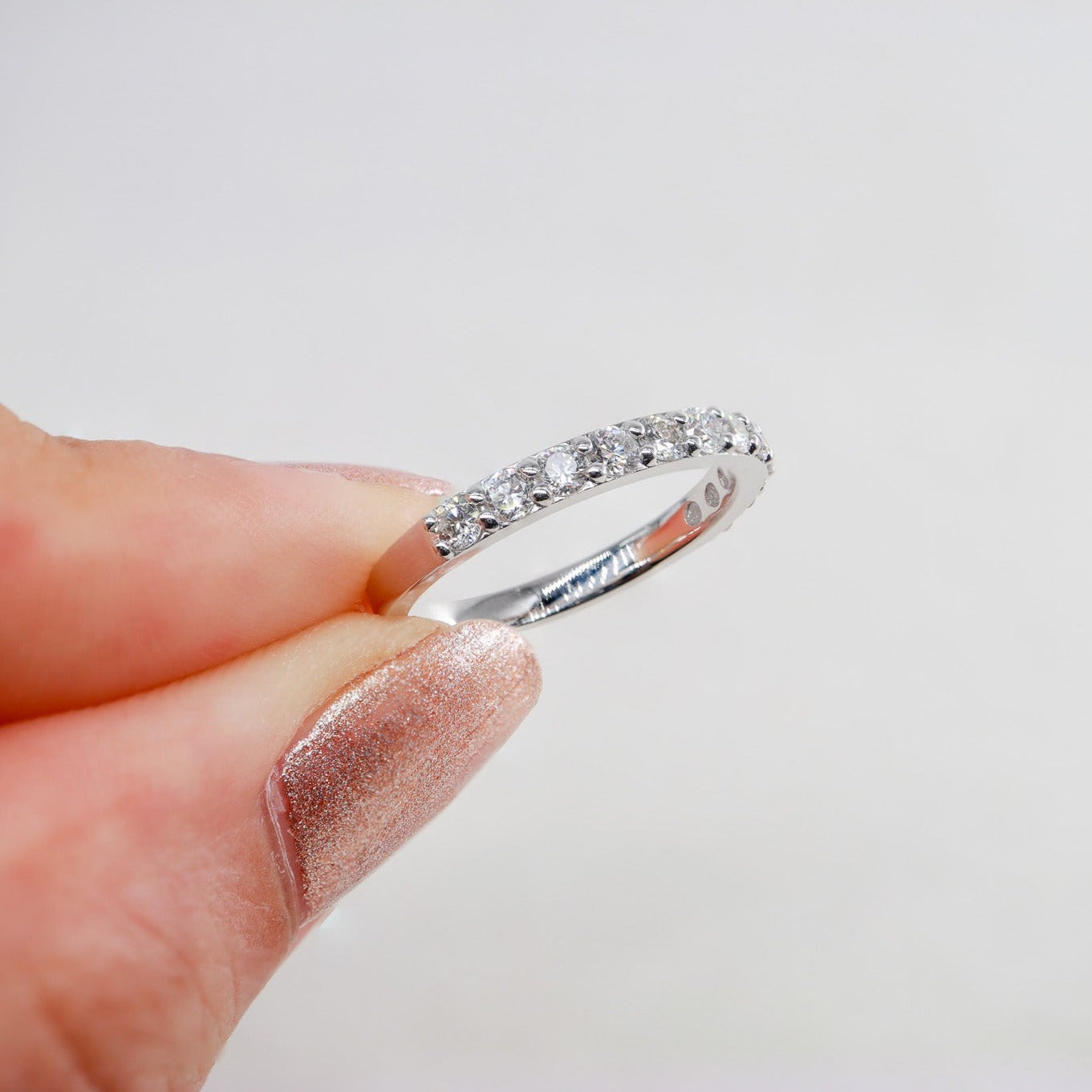 Yarım Tur Pırlanta Yüzük