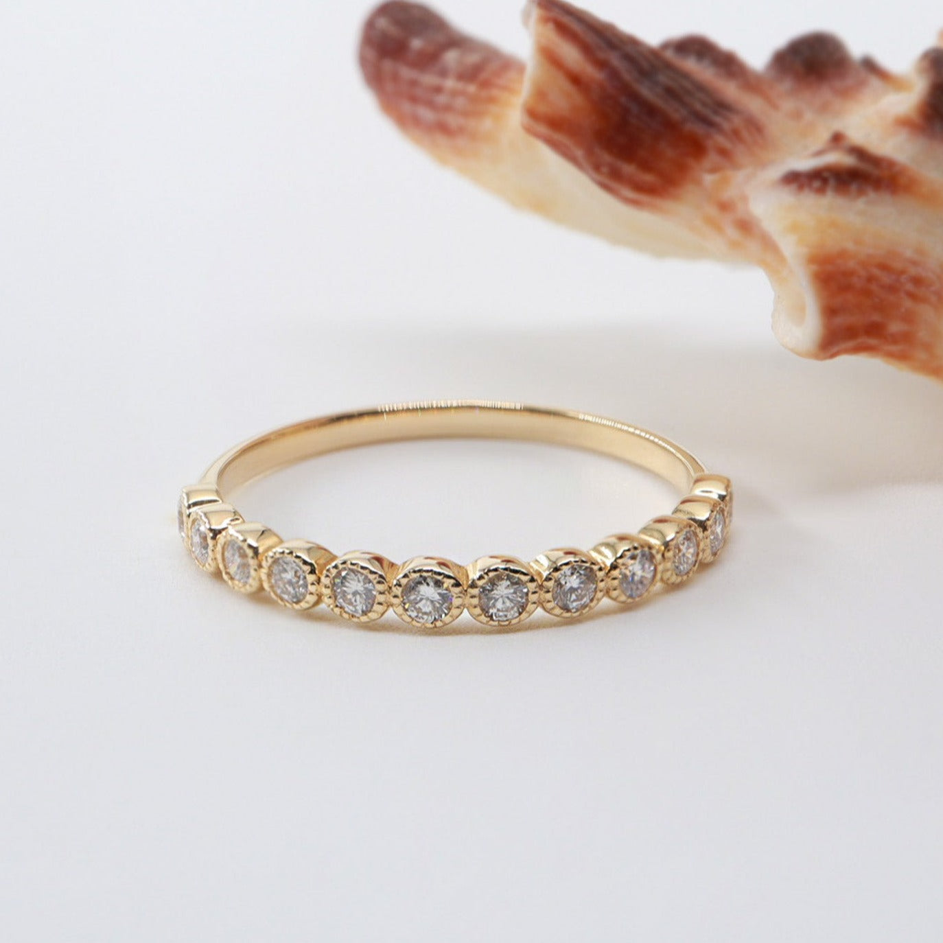 Minimal Vintage Yarım Tur Yüzük