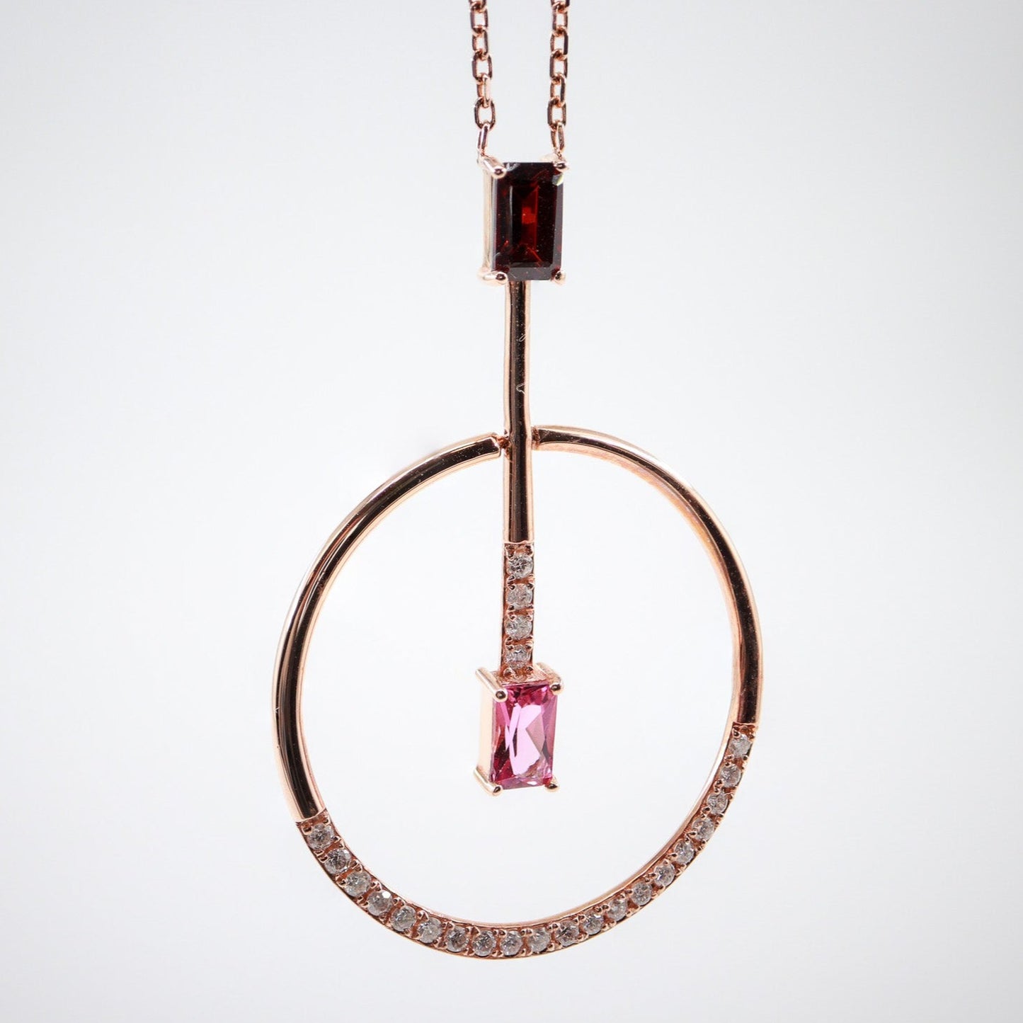 Değerli Taşlar & Pırlantalı Kolye