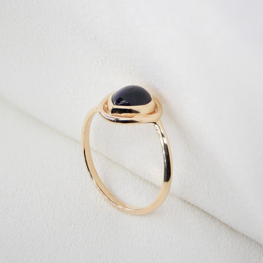 Damla İolite Taşlı Tasarım Yüzük