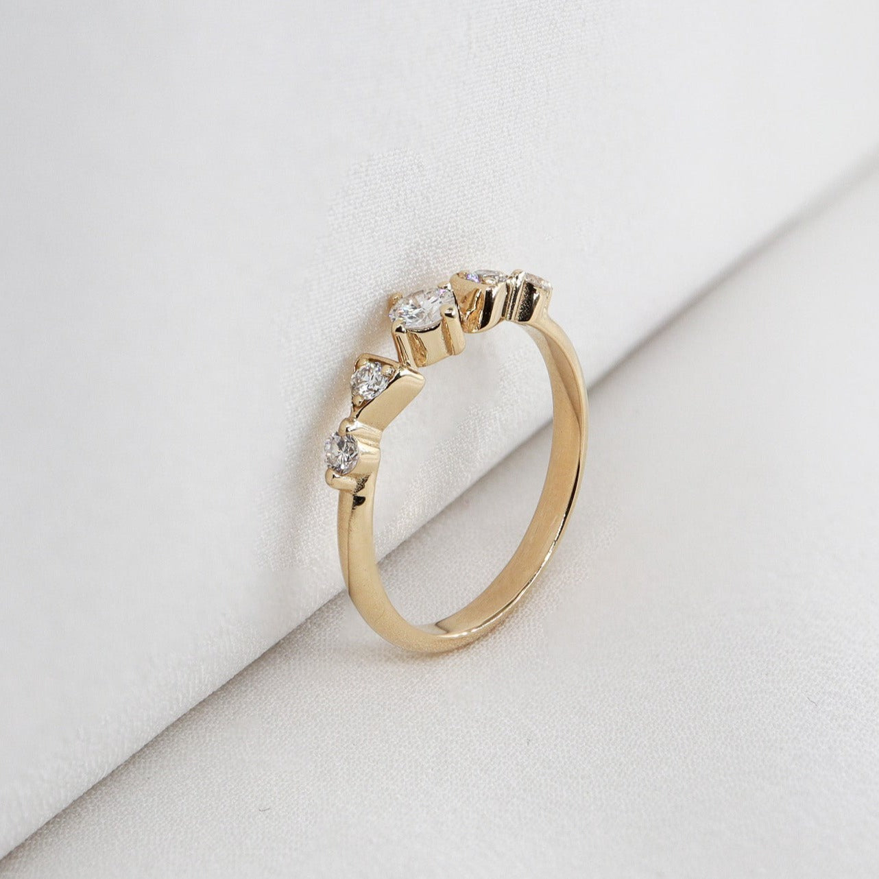 0,25ct Vintage Minimal Pırlanta Yüzük