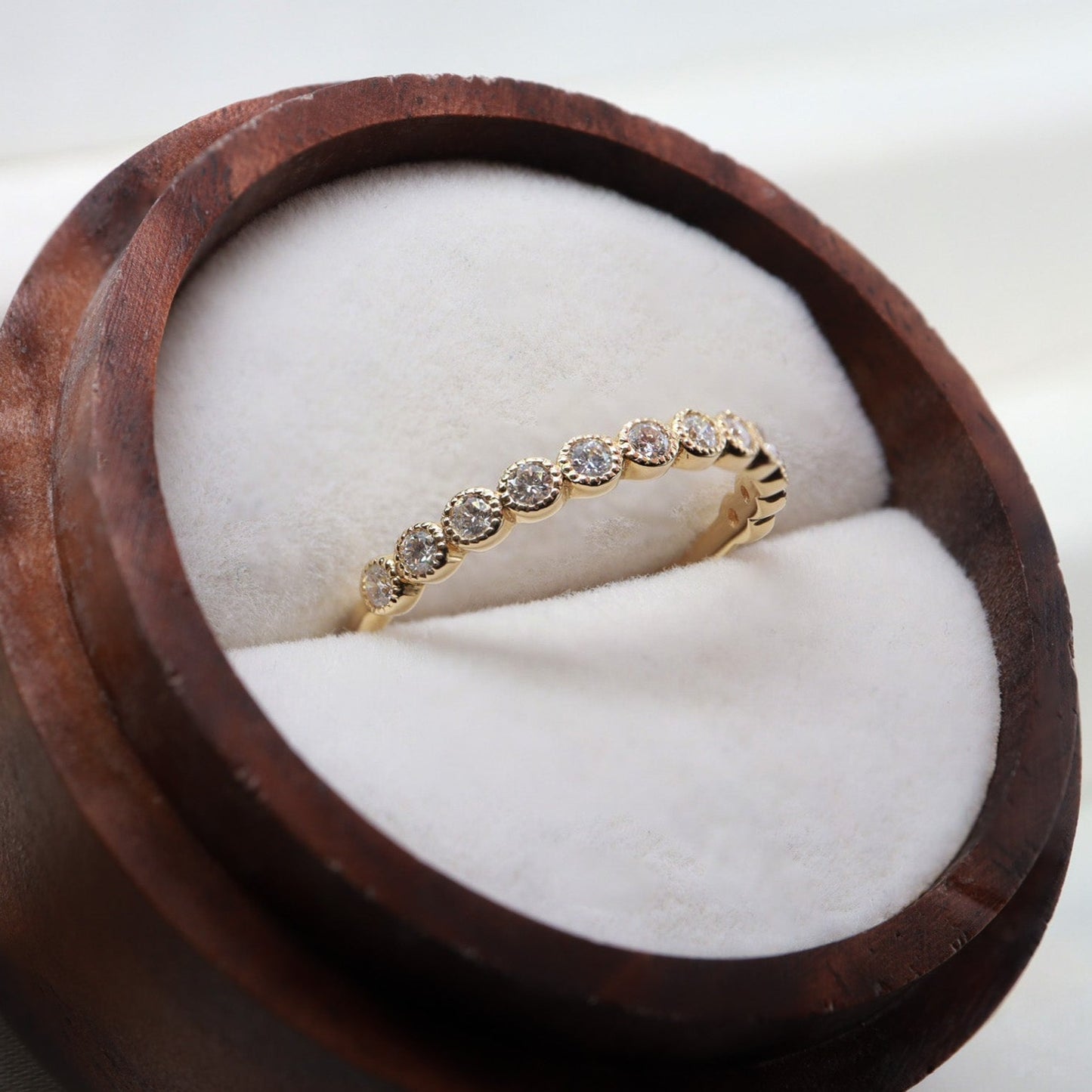 Minimal Vintage Yarım Tur Yüzük