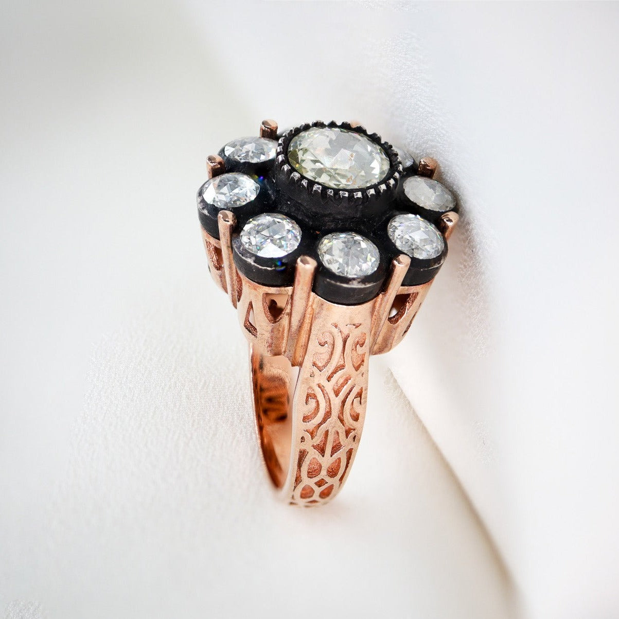 1,50ct Elmas Gül Model Yüzük