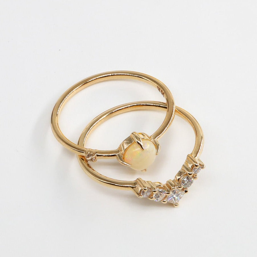 Vintage Pırlanta Taşlı Yüzük