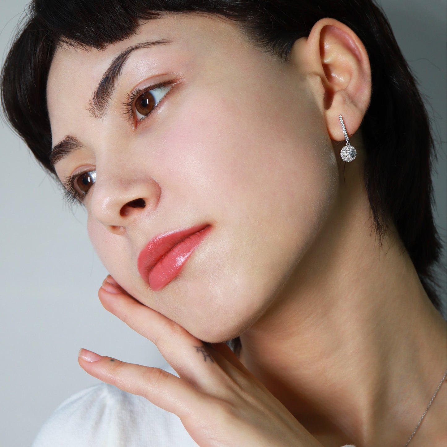 0,69ct Pırlanta Küpe