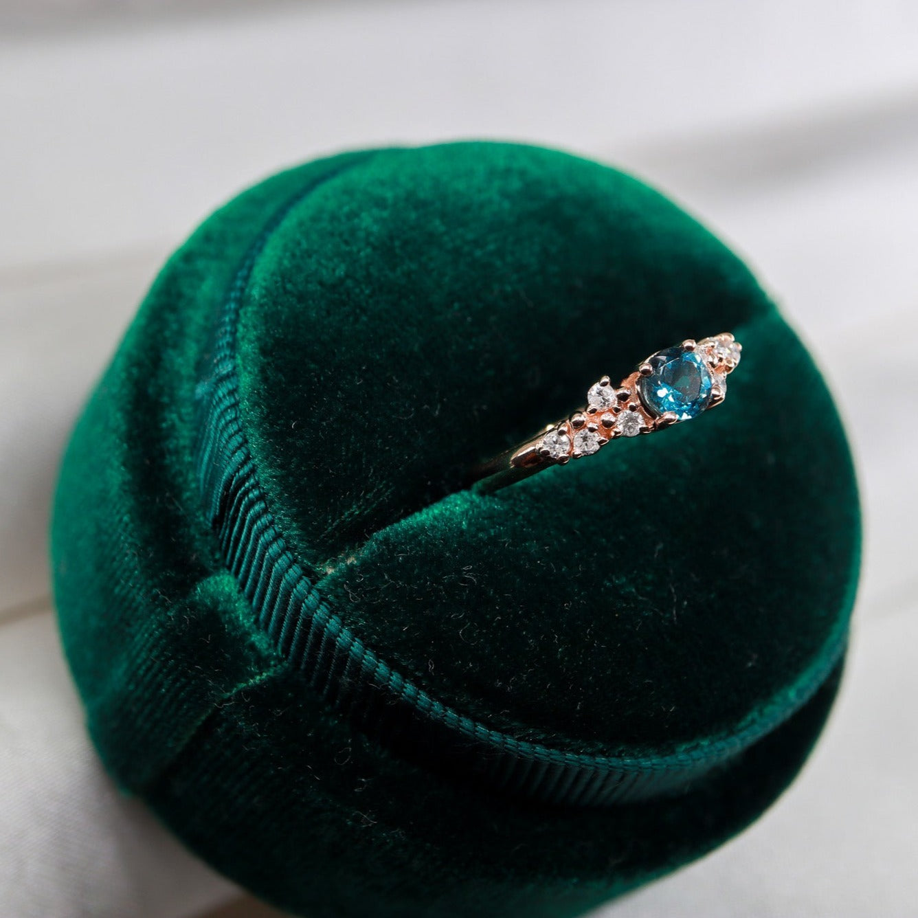 Safir & Pırlanta Vintage Yüzük