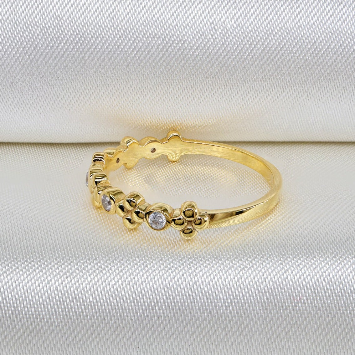 Minimal Pırlantalı Yüzük