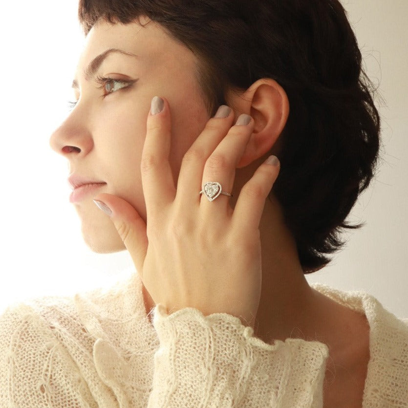 0,45ct Kalp Baget Pırlanta