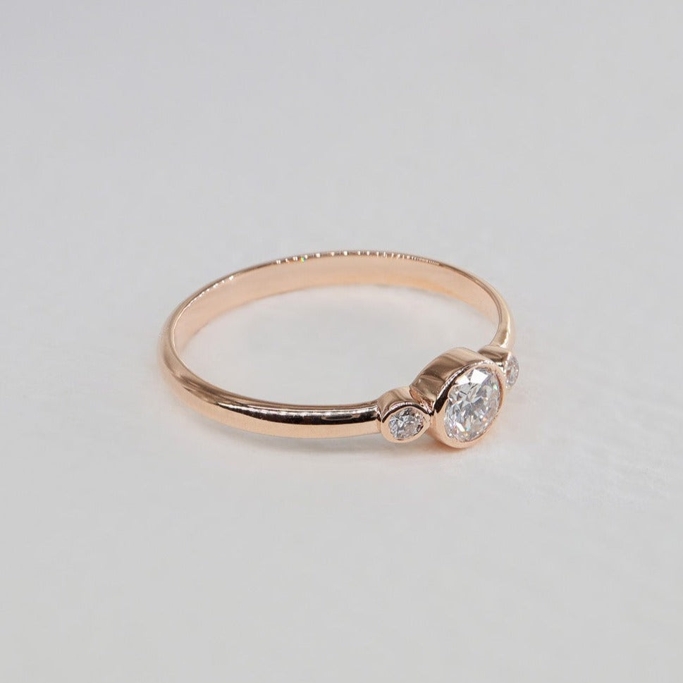 0,25ct Pırlanta Taşlı Vintage Yüzük