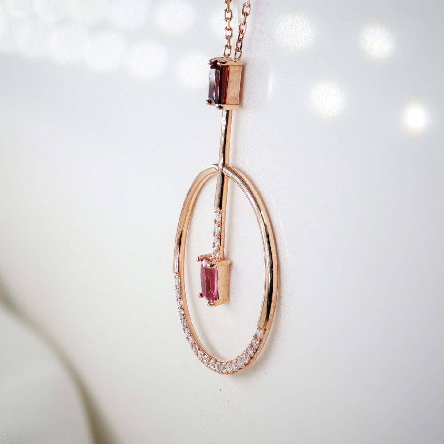 Değerli Taşlar & Pırlantalı Kolye