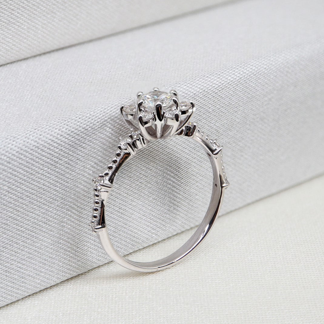 Lotus Tasarım Tektaş Yüzük