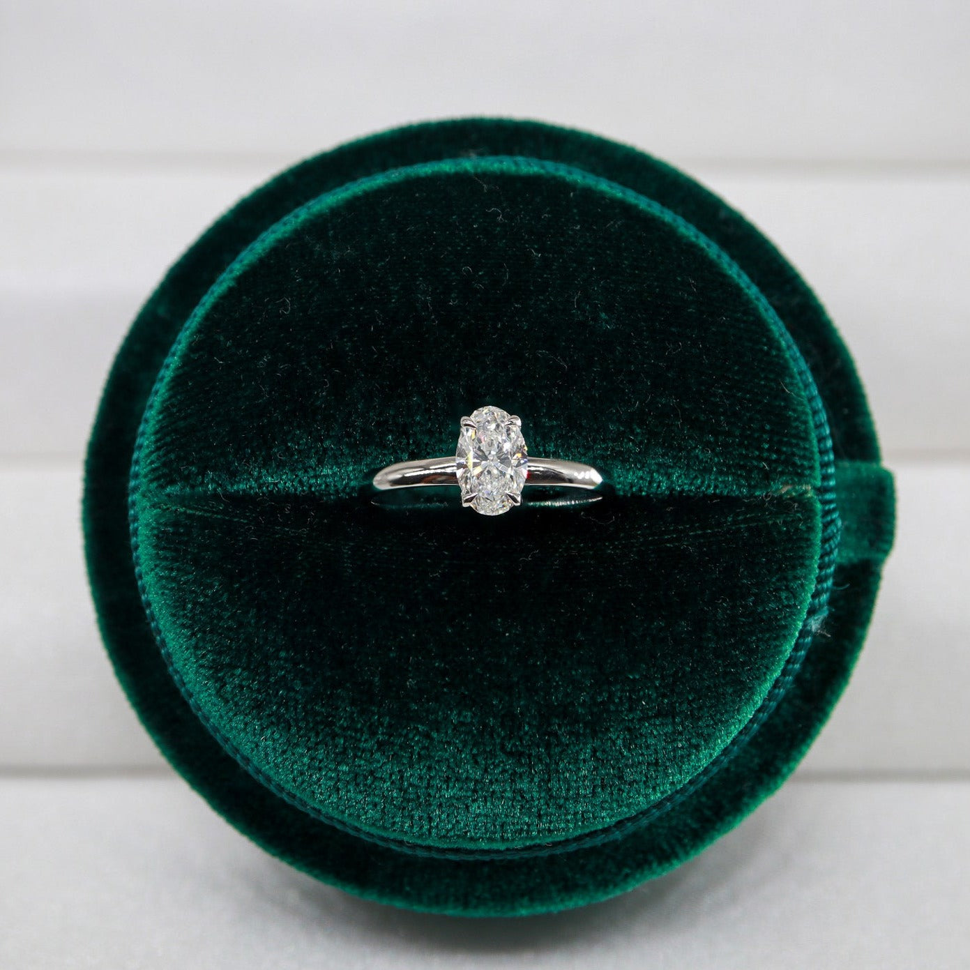 0,50ct Oval Taşlı Tektaş