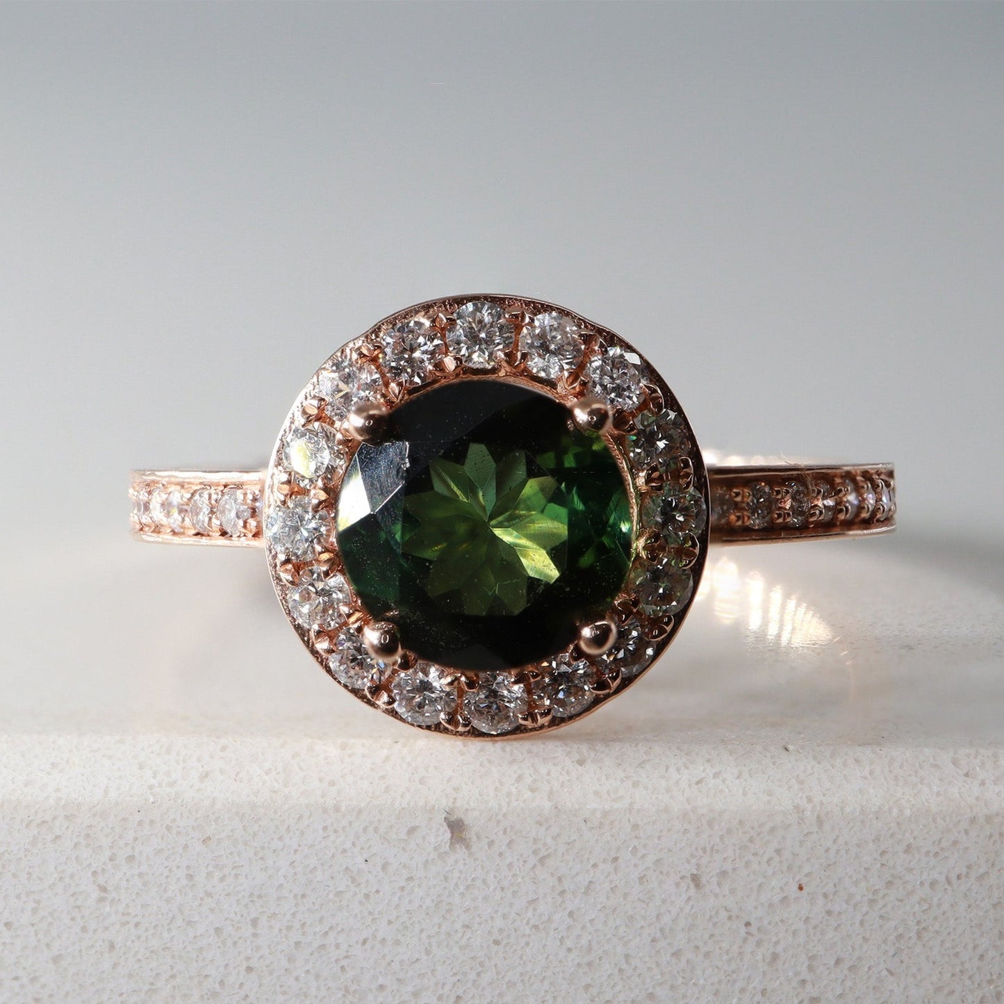 Yeşil Turmalin & Pırlanta