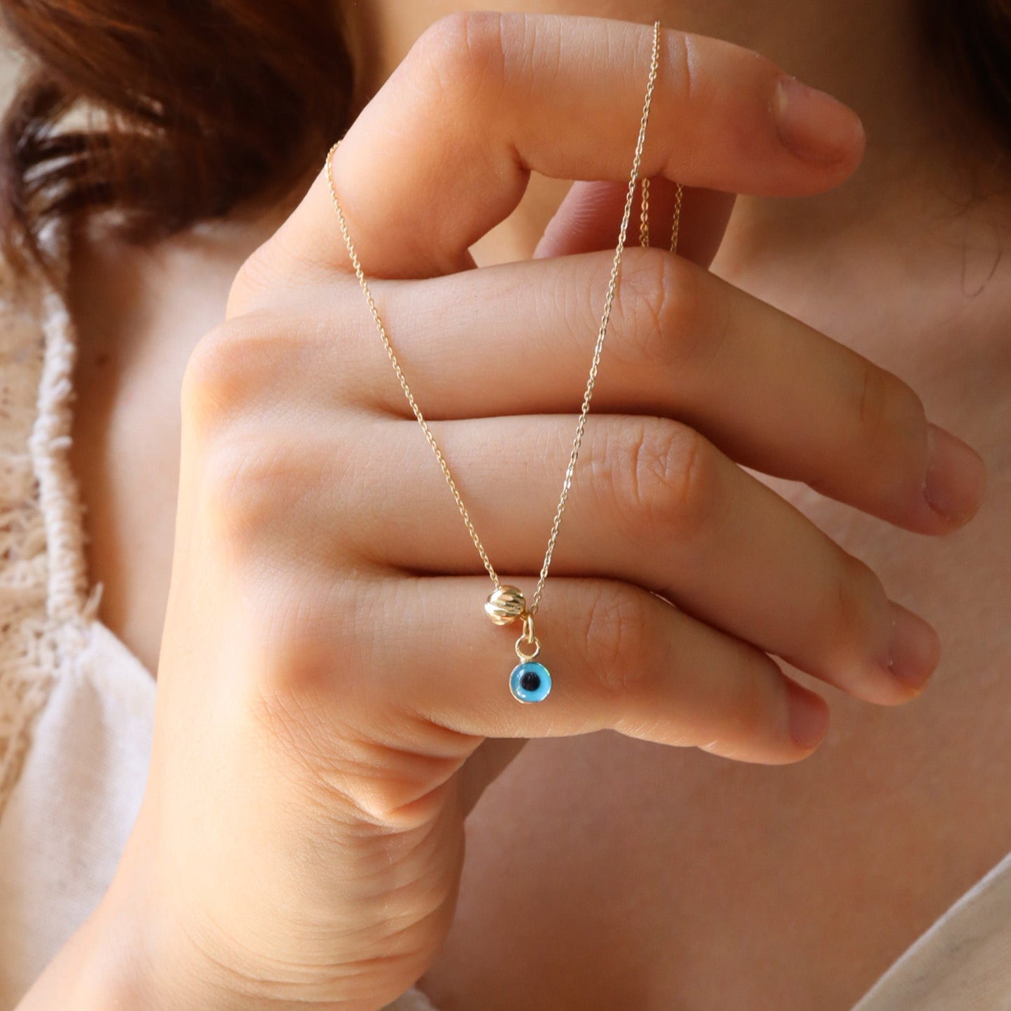 Nazar Boncuklu Dorica Toplu Kolye