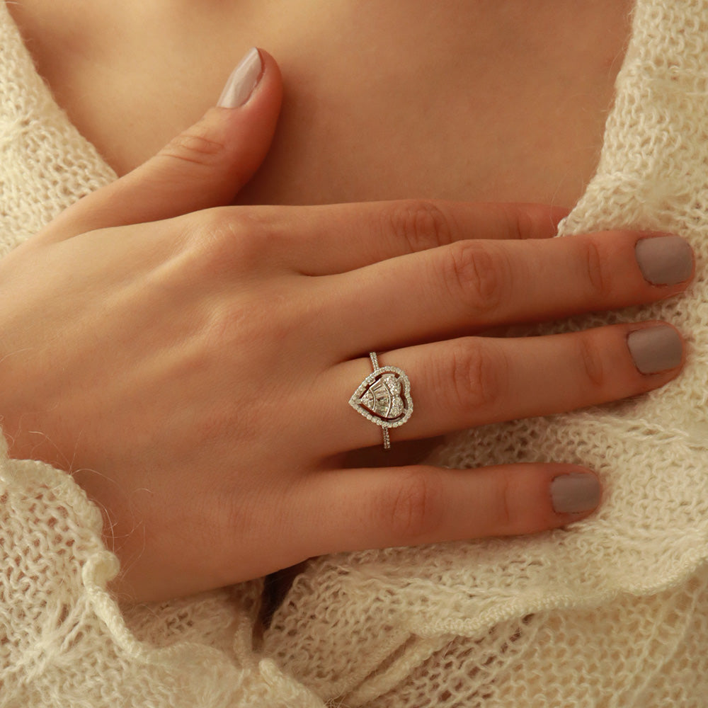 0,45ct Kalp Baget Pırlanta