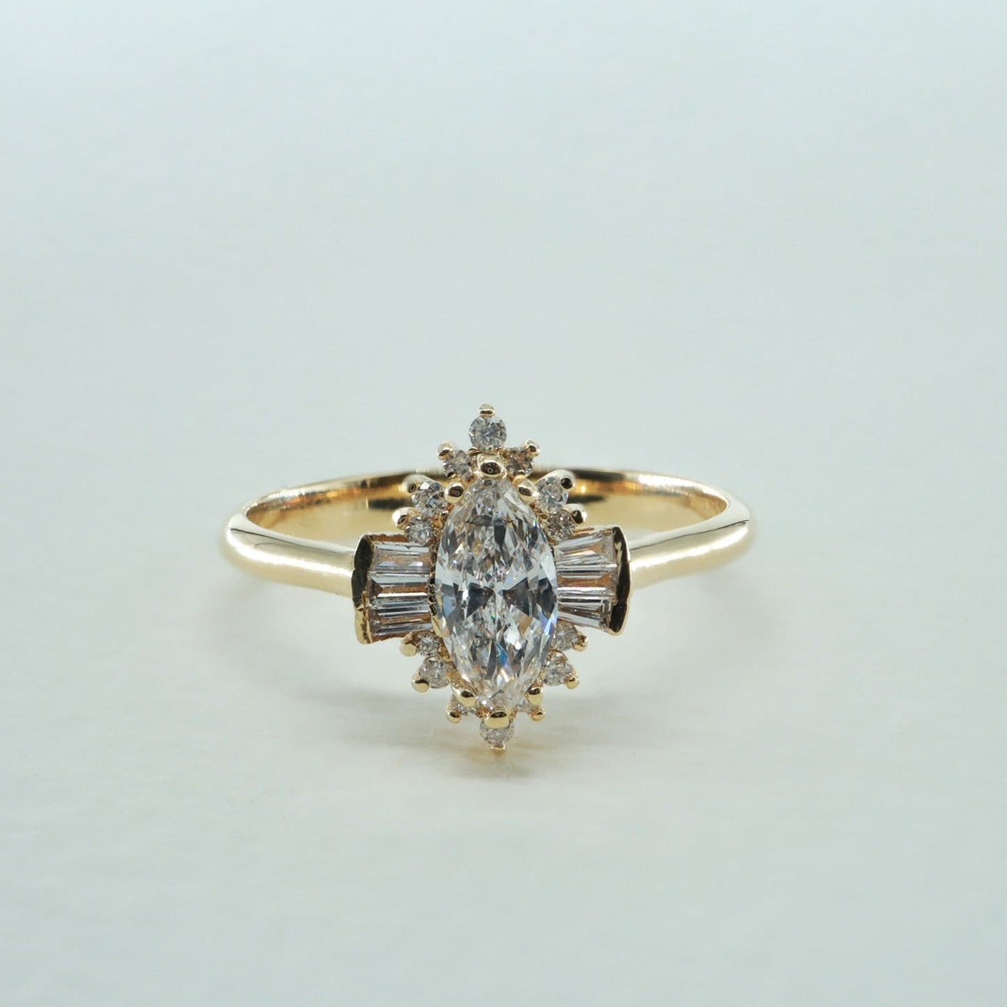 0,55ct Vintage Pırlanta Tasarım Yüzük