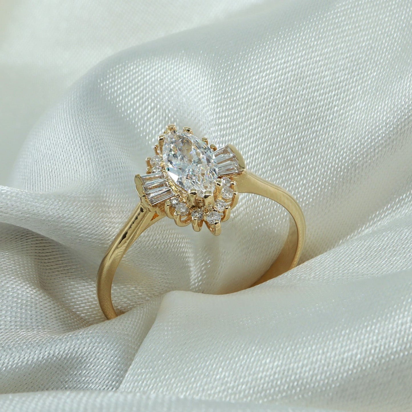 0,55ct Vintage Pırlanta Tasarım Yüzük