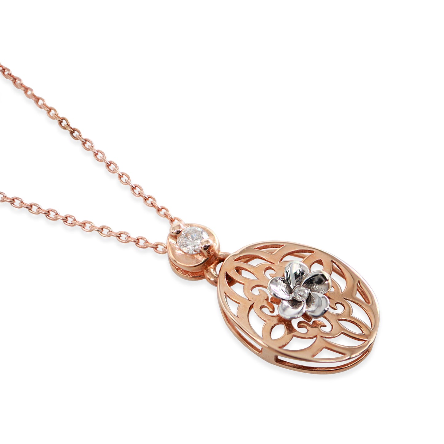 Pırlantalı Minimal Kolye