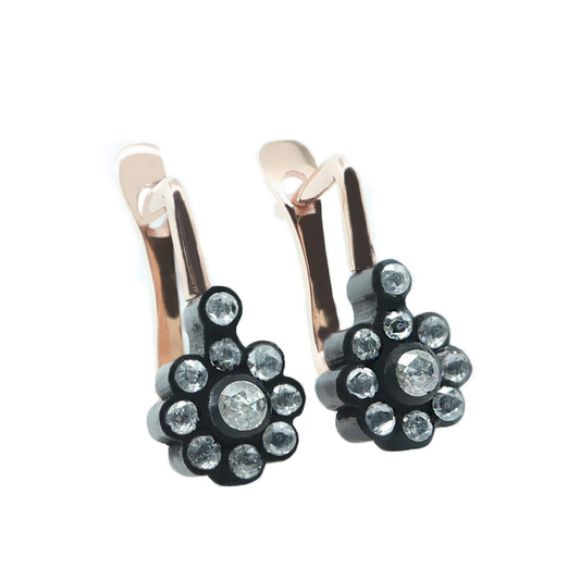 Elmas Gül Model Küpe