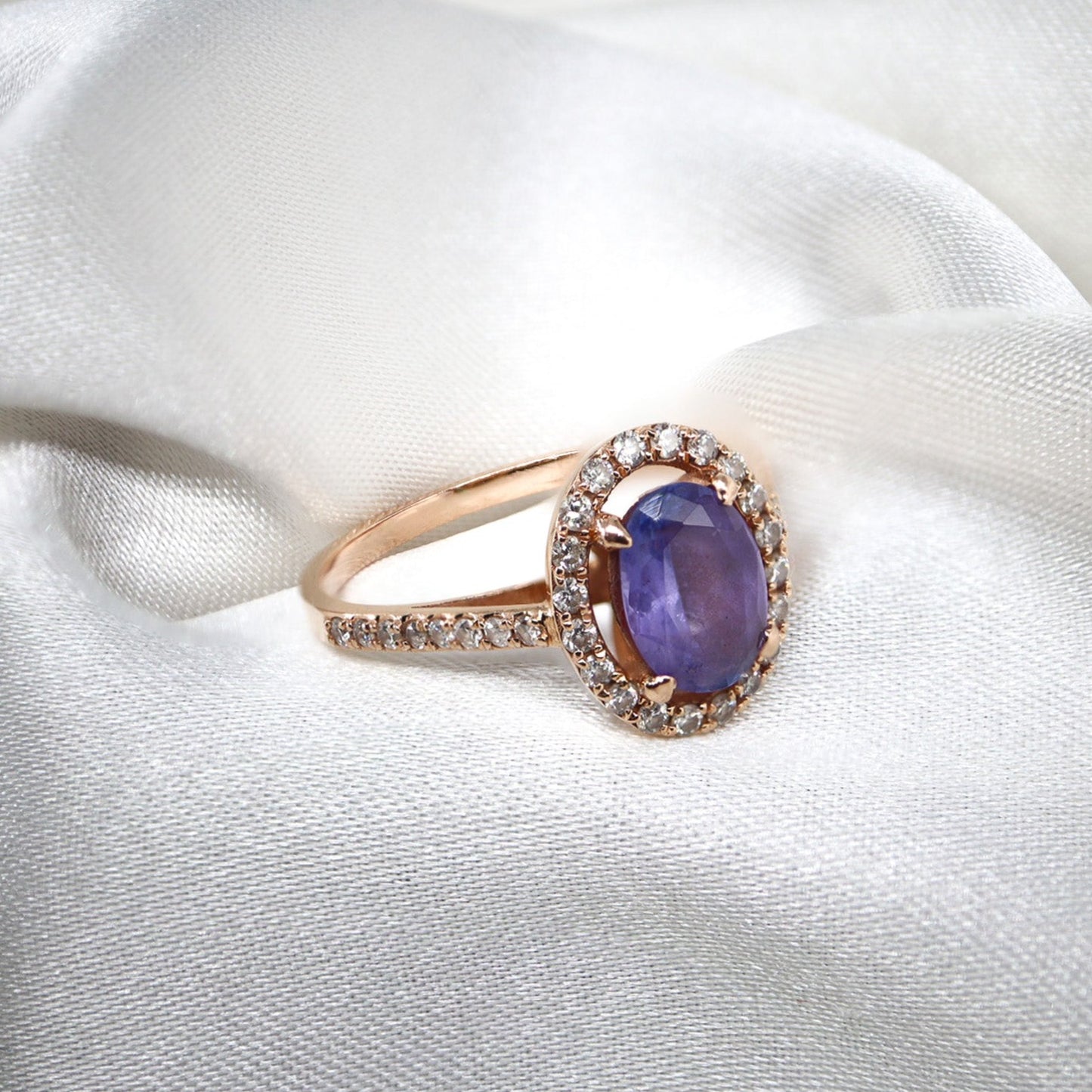 Tanzanit & Pırlanta Tasarım Yüzük