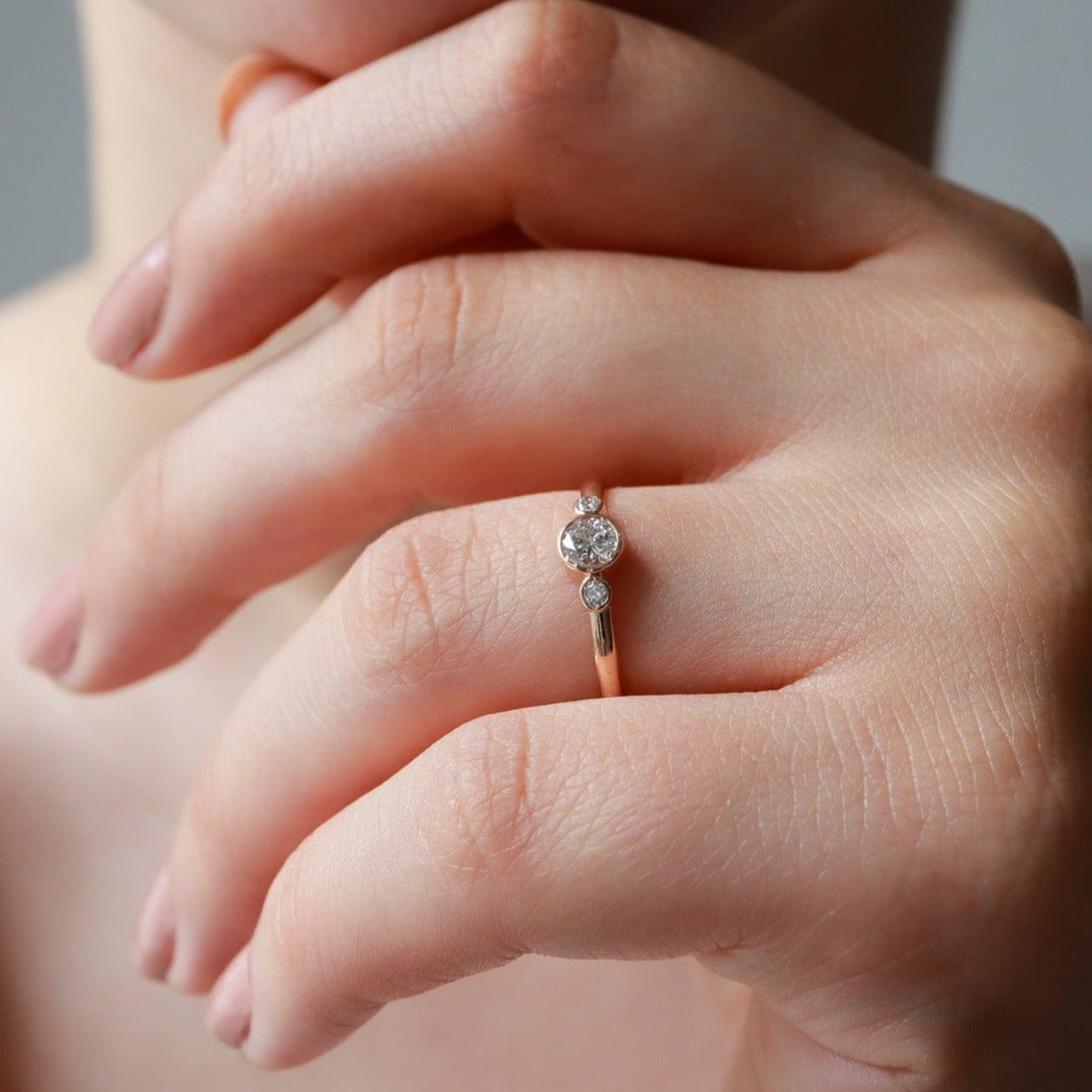 0,25ct Pırlanta Taşlı Vintage Yüzük