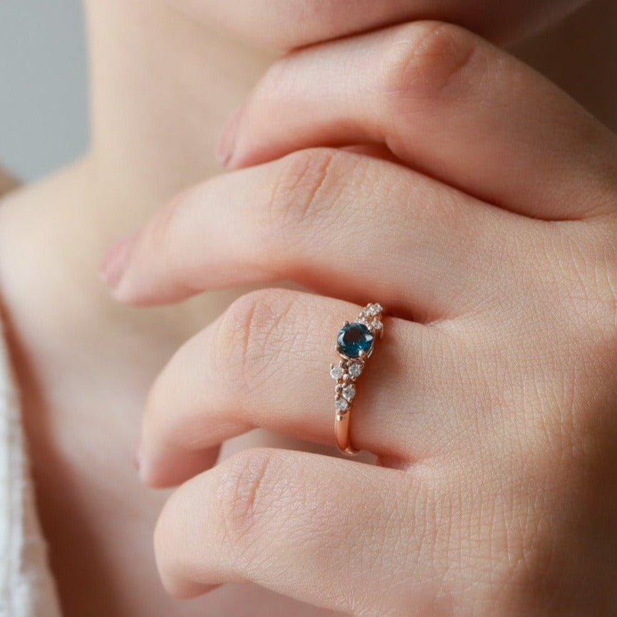 Safir & Pırlanta Vintage Yüzük