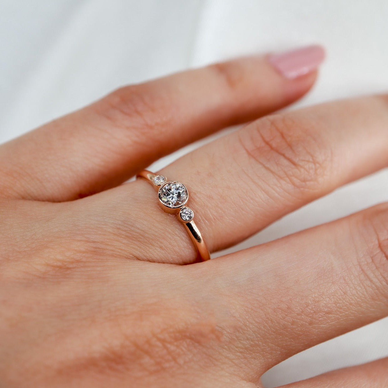 0,25ct Pırlanta Taşlı Vintage Yüzük