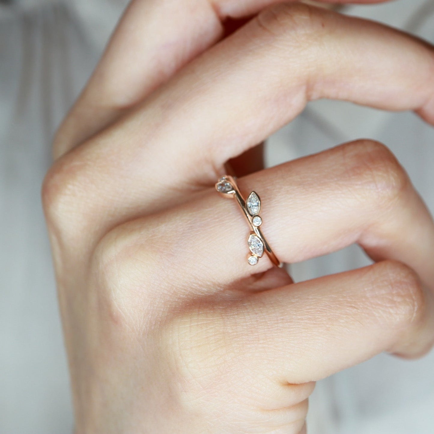 Vintage Markiz Pırlanta Yüzük