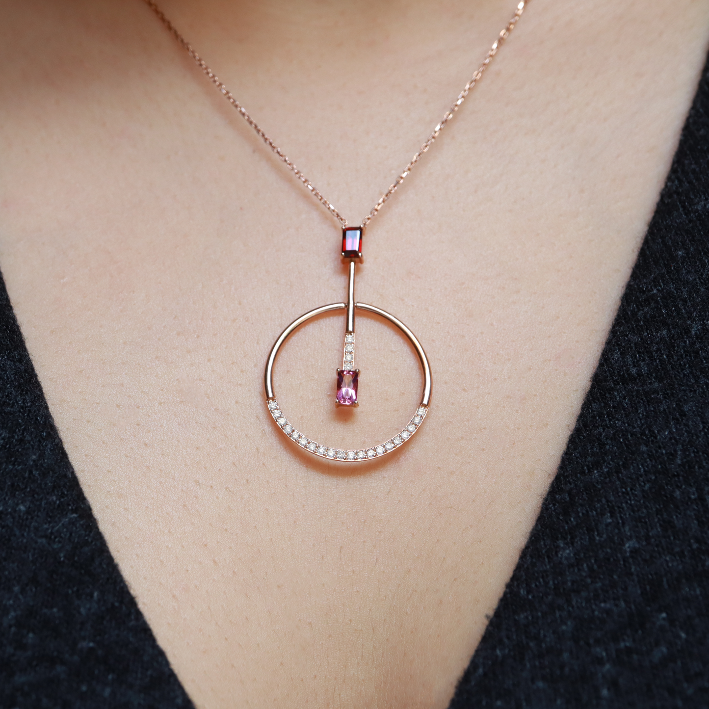 Değerli Taşlar & Pırlantalı Kolye