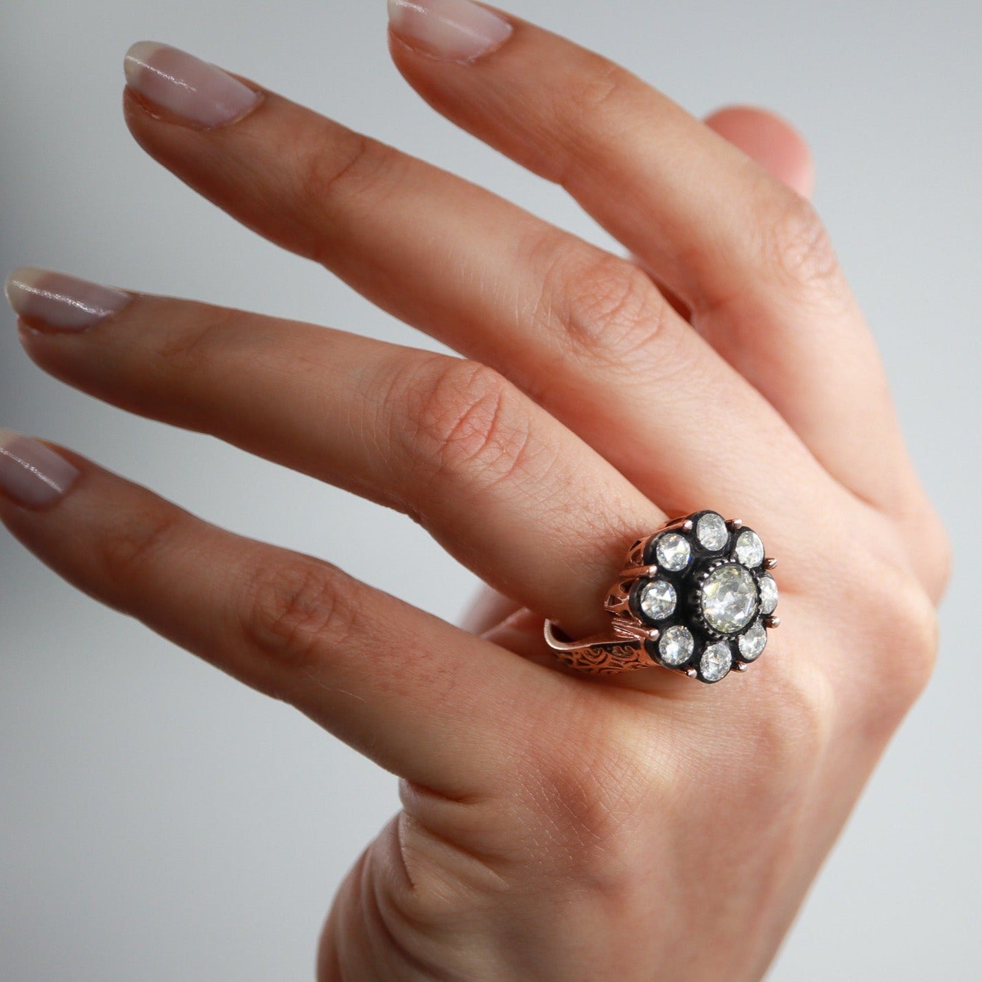 1,50ct Elmas Gül Model Yüzük