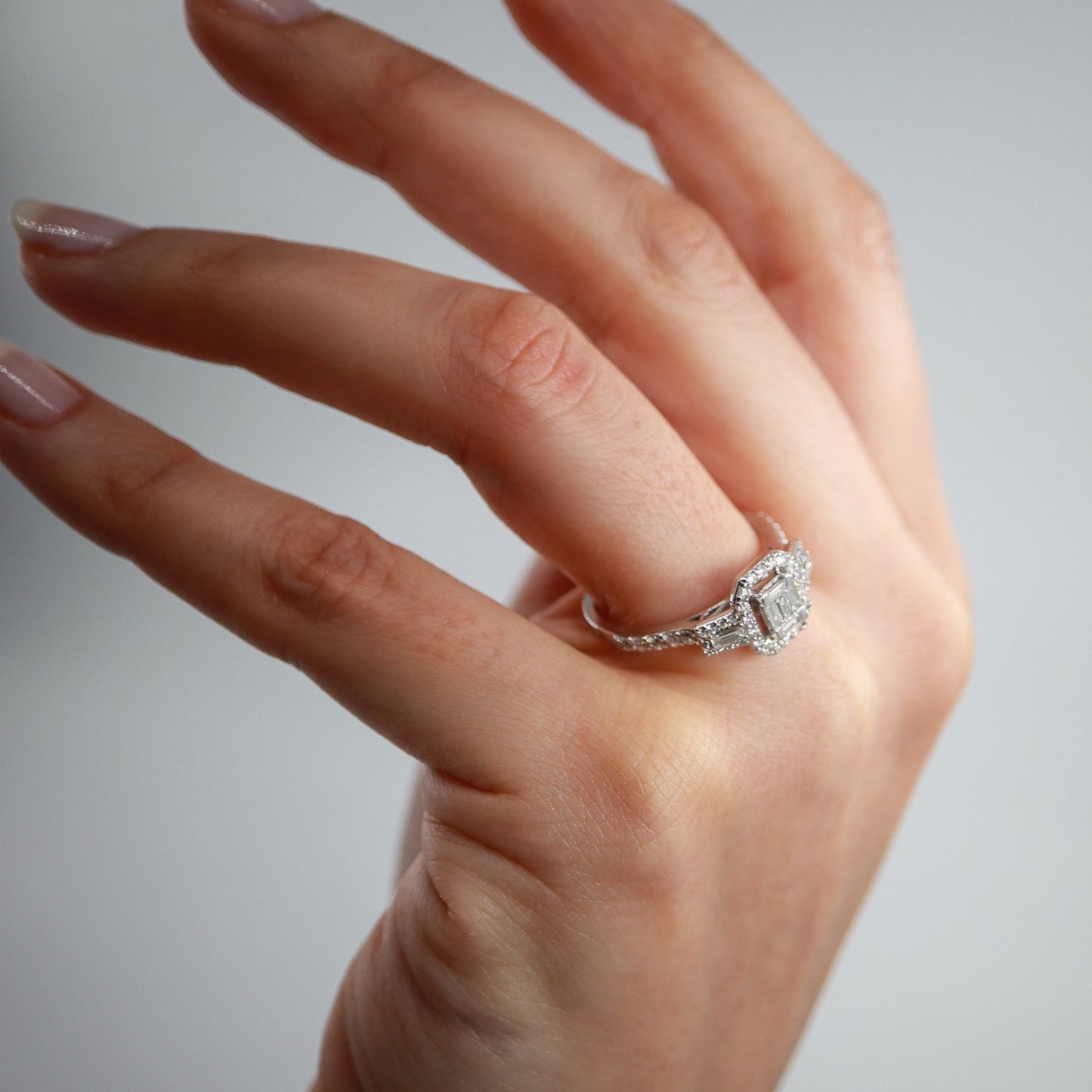 0,70ct Baget Pırlanta Yüzük