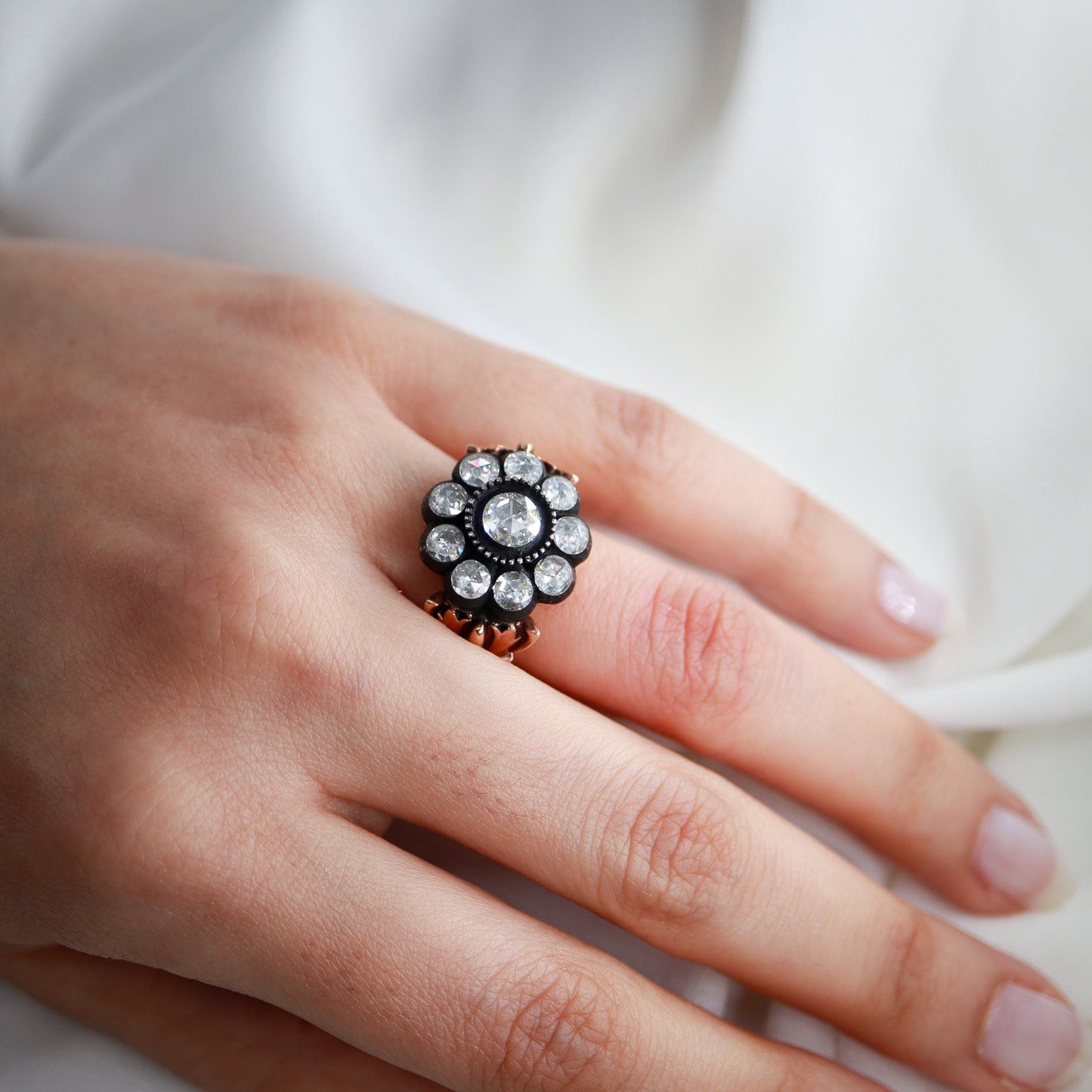 1,30ct Elmas Gül Model Yüzük