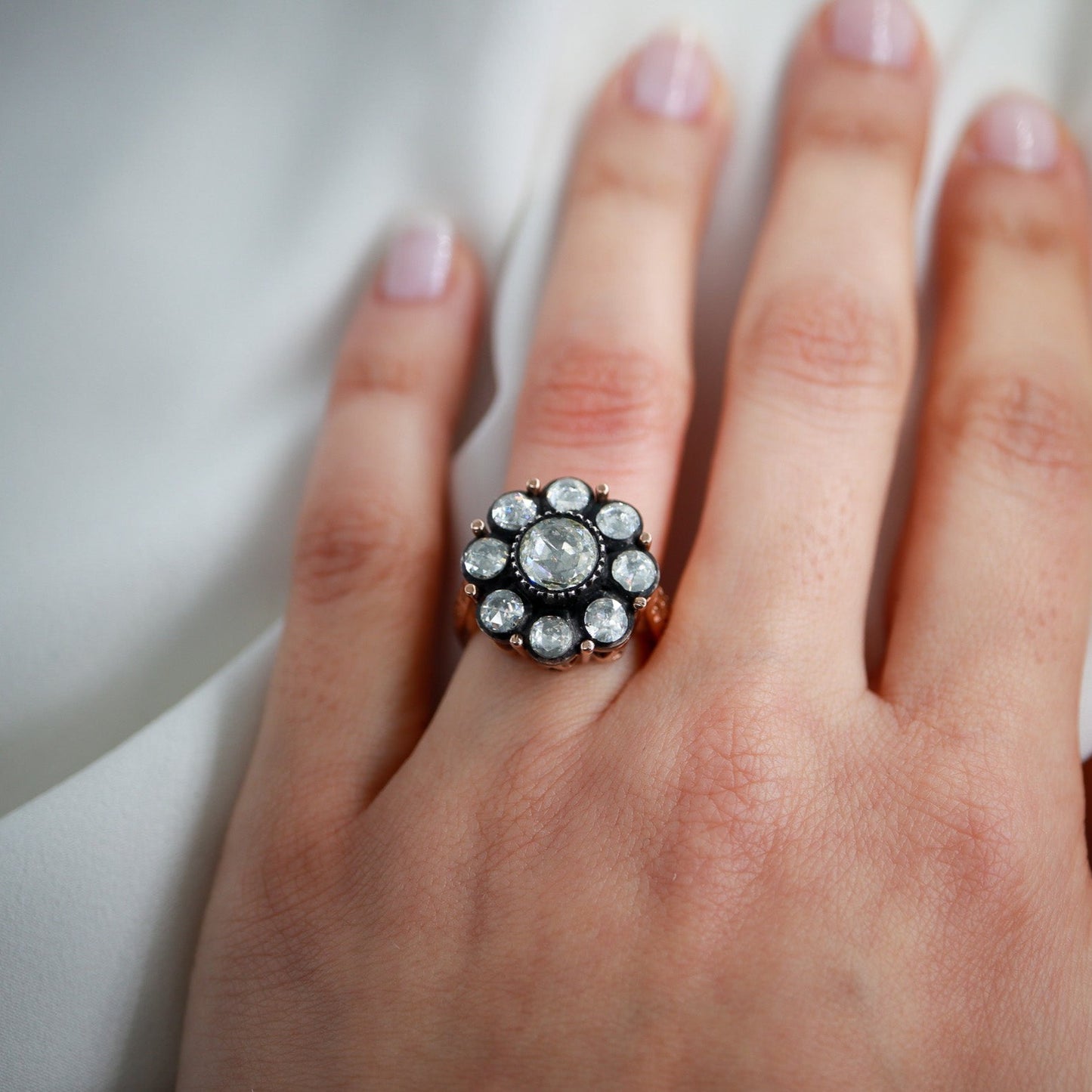 1,50ct Elmas Gül Model Yüzük