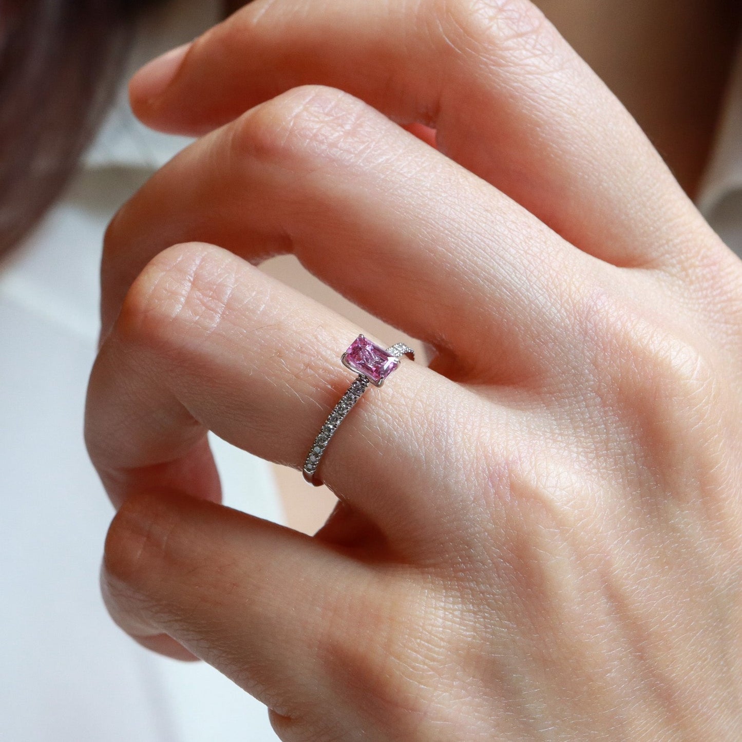 Emerald Pembe Safir & Pırlanta